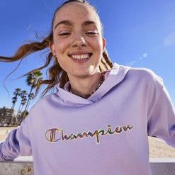 Women's Champion® Midweight Jersey Hoodie Urban Lilac -Champion shop unnamed file 1132