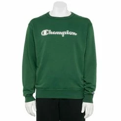 Men's Champion® Vintage Wash Varsity Fleece Crew Sweatshirt Solar Wash Forest Peak -Champion shop unnamed file 1145