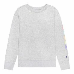 Girls 7-16 Champion® Overlap Repeat Fleece Sweatshirt Lilac