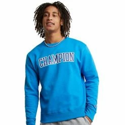 Men's Champion® Powerblend Fleece Crew Sweatshirt White 5 Men's Champion® Powerblend Fleece Crew Sweatshirt White -Champion shop unnamed file 1183