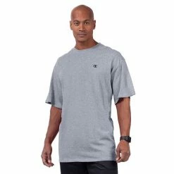 Big & Tall Champion® Solid Tee Green Myth -Champion shop unnamed file 119