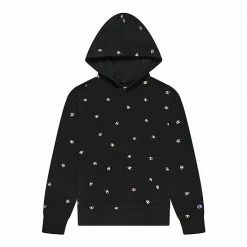 Girls 7-16 Champion® Tossed C Logo Fleece Hoodie Black -Champion shop unnamed file 1193