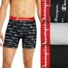 Men's Champion 3-Pack Cotton Stretch Boxer Briefs Black Grey Script -Champion shop unnamed file 1220