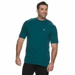 Big & Tall Champion® Solid Tee Green Myth -Champion shop unnamed file 127
