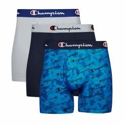 Men's Champion 3-Pack Lightweight Stretch Boxer Brief Black Grey -Champion shop unnamed file 1305