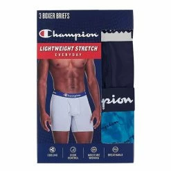 Men's Champion 3-Pack Lightweight Stretch Boxer Brief Black Grey -Champion shop unnamed file 1306