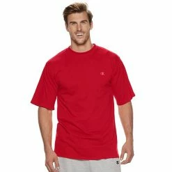 Big & Tall Champion® Solid Tee Green Myth -Champion shop unnamed file 131