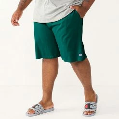 Big & Tall Champion® Solid Lounge Shorts Lakeside Green 5 Big & Tall Champion® Solid Lounge Shorts Lakeside Green -Champion shop unnamed file 1327