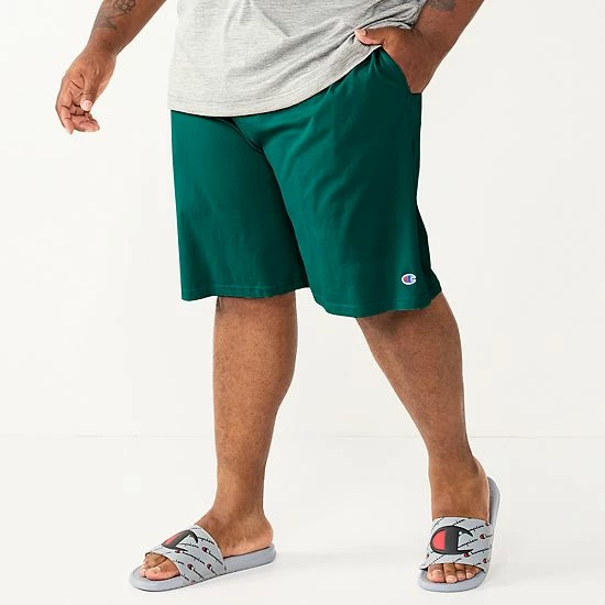 Big & Tall Champion® Solid Lounge Shorts Lakeside Green Big & Tall Champion® Solid Lounge Shorts Lakeside Green -Champion shop unnamed file 1327