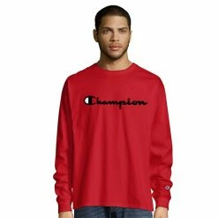 Men's Champion® Long Sleeve Logo Graphic Tee Bright Royal -Champion shop unnamed file 1355