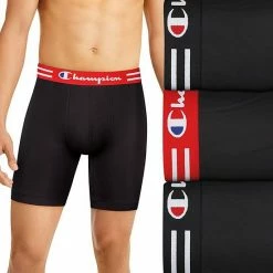 Men's Champion 3-Pack Performance Long-Leg Boxer Brief