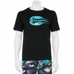 Men's Champion® Brushstroke Script Graphic Tee Black -Champion shop unnamed file 1400