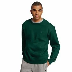 Men's Champion® Fleece Powerblend Sweatshirt Cargo Olive -Champion shop unnamed file 143