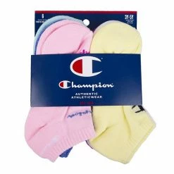 Girls Champion® Script 6-Pack No Show Socks Honey Yellow -Champion shop unnamed file 1451
