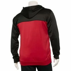 Big & Tall Champion® Full-Zip Fleece Hoodie Black Red -Champion shop unnamed file 1456