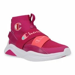 Champion® Lady Legend V CB Women's High-Top Shoes White Scarlet -Champion shop unnamed file 1486