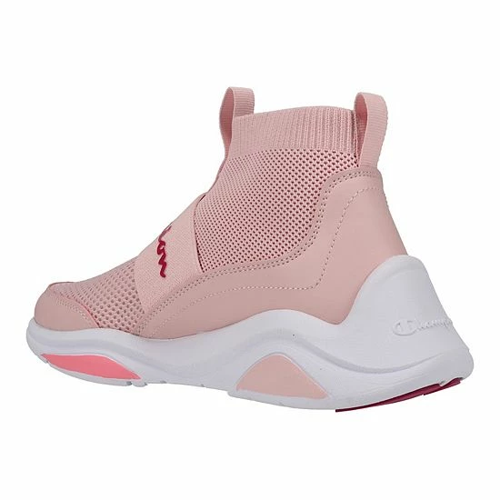 Champion® Legend Women's High-Top Slip-On Shoes White Scarlet 5 Champion® Legend Women's High-Top Slip-On Shoes White Scarlet - Image 3