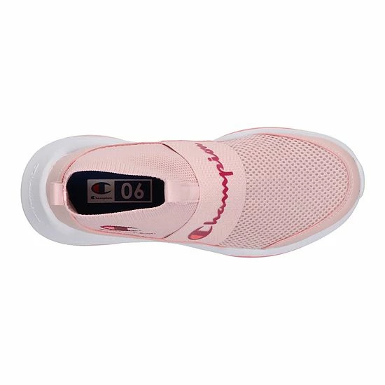 Champion® Legend Women's High-Top Slip-On Shoes White Scarlet 7 Champion® Legend Women's High-Top Slip-On Shoes White Scarlet - Image 5