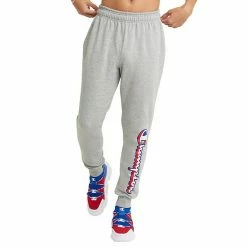 Men's Champion® Powerblend Fleece Joggers Oxford Gray