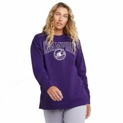 Women's Champion® Game Day Oversized Sweatshirt Aqua Tonic -Champion shop unnamed file 1636