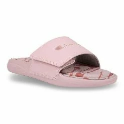 Champion® Vital Script Women's Slide Sandals Light Gray -Champion shop unnamed file 1668
