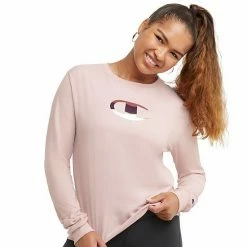 Women's Champion® Classic Graphic Tee Sheer Pale Pink -Champion shop unnamed file 1677