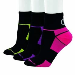 Women's Champion® 3-Pack Sport Ankle Socks #CHWS20 Wow Pink White -Champion shop unnamed file 1693
