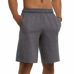 Men's Champion® 10-Inch Powerblend Fleece Shorts Oxford Gray -Champion shop unnamed file 1770