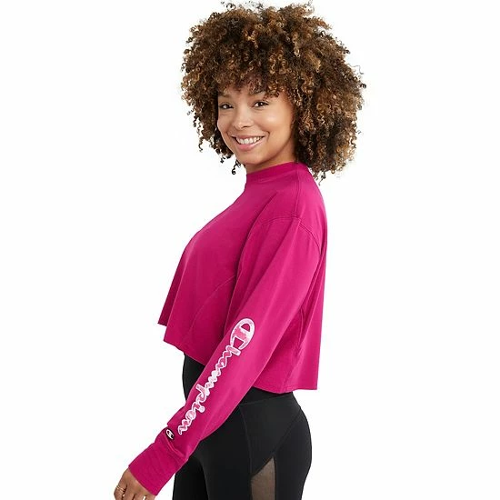 Women's Champion® Soft Touch Crop Tee Fresh Teal Women's Champion® Soft Touch Crop Tee Fresh Teal -Champion shop unnamed file 1857