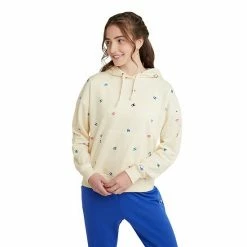Women's Champion® Powerblend Logo Relaxed Fleece Hoodie Tossed C Logo Natural -Champion shop unnamed file 1872
