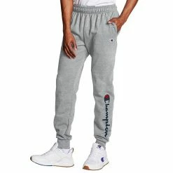 Men's Champion® Powerblend Graphic Fleece Joggers Plum Port -Champion shop unnamed file 188