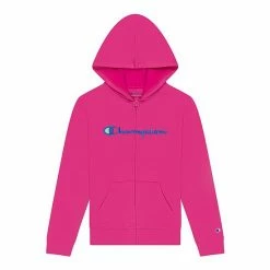 Girls 7-16 Champion® Classic Script Fleece Hoodie Blue Mist -Champion shop unnamed file 1944