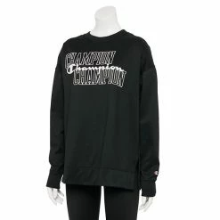 Women's Champion® Game Day Oversized Sweatshirt Black -Champion shop unnamed file 1964