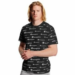 Men's Champion® Sportstyle Logo Tee C Jumble Oxford Gray -Champion shop unnamed file 1976