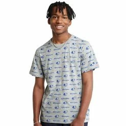 Men's Champion® Sportstyle Logo Tee C Jumble Oxford Gray -Champion shop unnamed file 1982