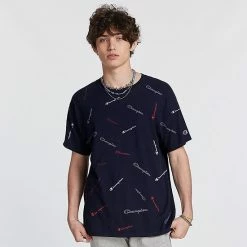 Men's Champion® Sportstyle Logo Tee C Jumble Oxford Gray -Champion shop unnamed file 1984