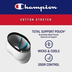 Men's Champion 3-Pack Total Support Pouch Cotton Stretch Boxer Brief Assorted Dye -Champion shop unnamed file 2045
