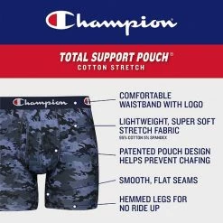 Men's Champion 3-Pack Total Support Pouch Cotton Stretch Boxer Brief Assorted Dye -Champion shop unnamed file 2046