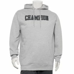 Big & Tall Champion® Powerblend Applique Hoodie Cargo Olive