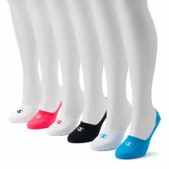 Women's Champion® 6-pk. Flat Knit Performance Liner Socks White