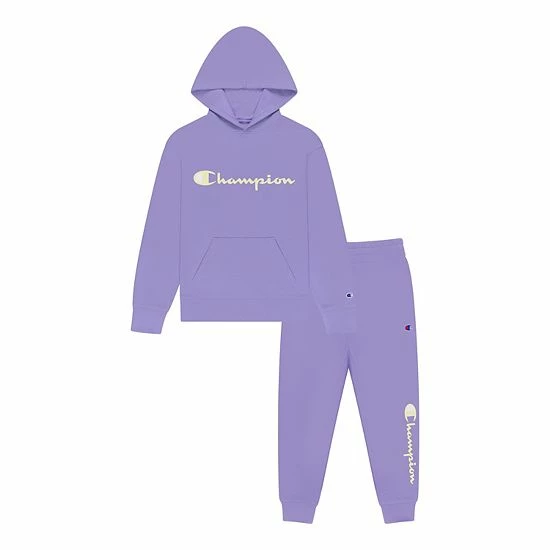 Girls 4-6X Champion Script Graphic Hoodie & Jogger Set Light Pink Girls 4-6X Champion Script Graphic Hoodie & Jogger Set Light Pink -Champion shop unnamed file 2135