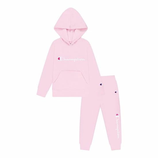 Girls 4-6X Champion Script Graphic Hoodie & Jogger Set Light Pink Girls 4-6X Champion Script Graphic Hoodie & Jogger Set Light Pink -Champion shop unnamed file 2136