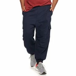 Big & Tall Champion® Cargo Sweatpants Navy -Champion shop unnamed file 2145