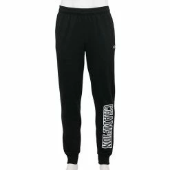Men's Champion® Graphic Powerblend Fleece Joggers Black