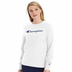 Women's Champion® Graphic Long Sleeve Tee Spirited Pink -Champion shop unnamed file 2170