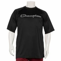 Big & Tall Champion® City Sport Graphic Script Tee Black