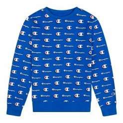 Boys 8-20 Champion® Allover Print Fleece Crew Sweatshirt Olive -Champion shop unnamed file 2224