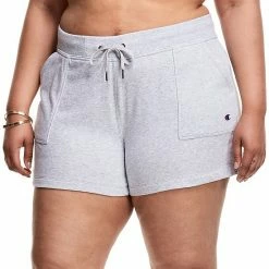 Plus Size Champion® Campus French Terry Shorts Black
