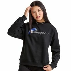 Women's Champion® Powerblend Relaxed Crewneck Sweatshirt White -Champion shop unnamed file 2299
