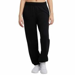 Women's Champion® Powerblend Boyfriend Fleece Sweatpants Black